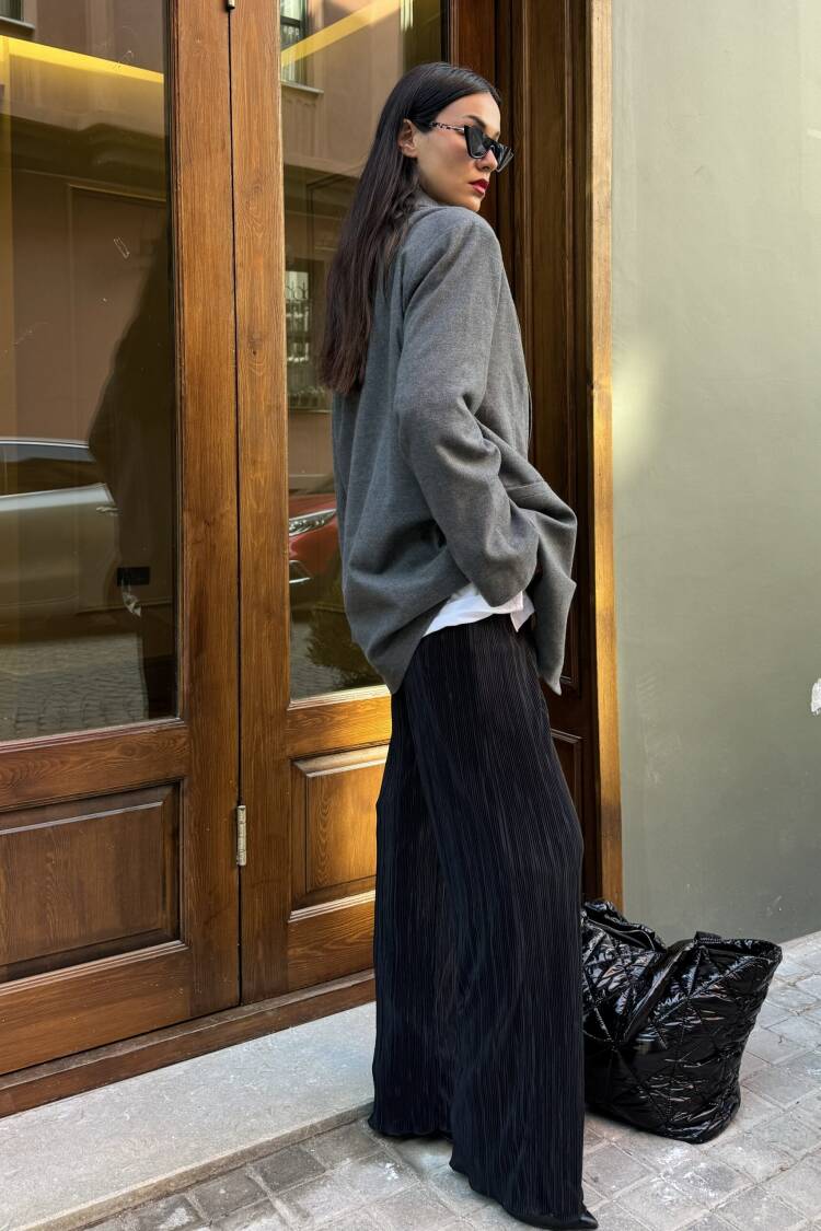 Raised Polyviscose Oversize Jacket 28265