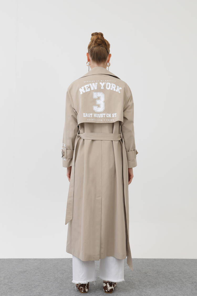 Women's Printed Trench