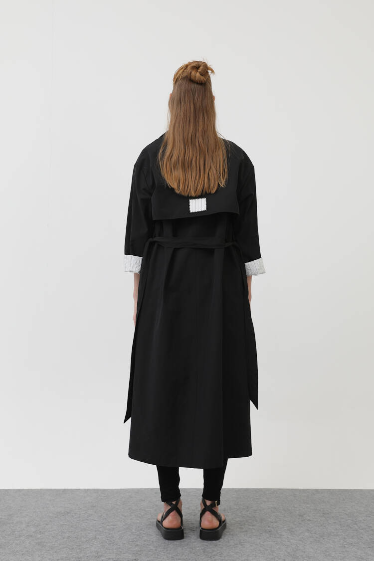Women's Garni Striped Detail Trench