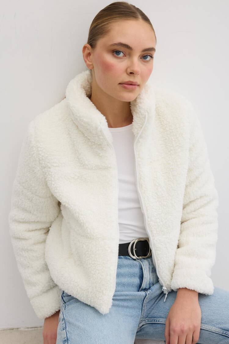 Women's Front Zippered Quilted Coat
