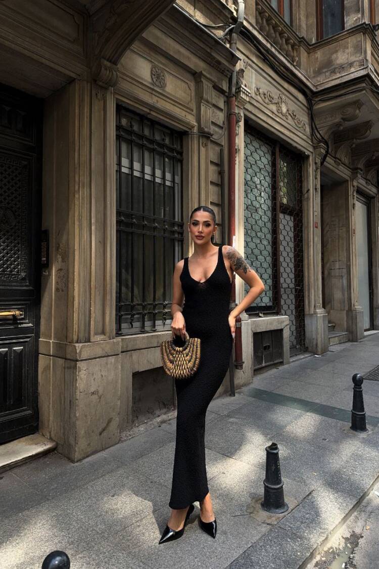 Strappy Knitwear Dress