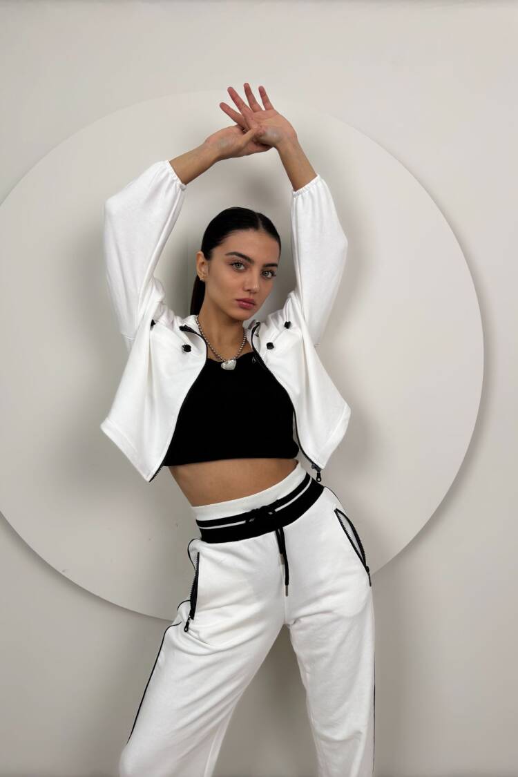 Knitwear Belt Detailed Tracksuit Set