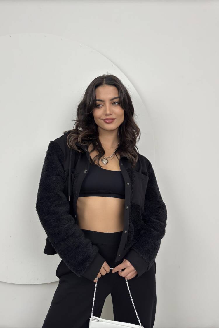 Plush Detailed Tracksuit Set