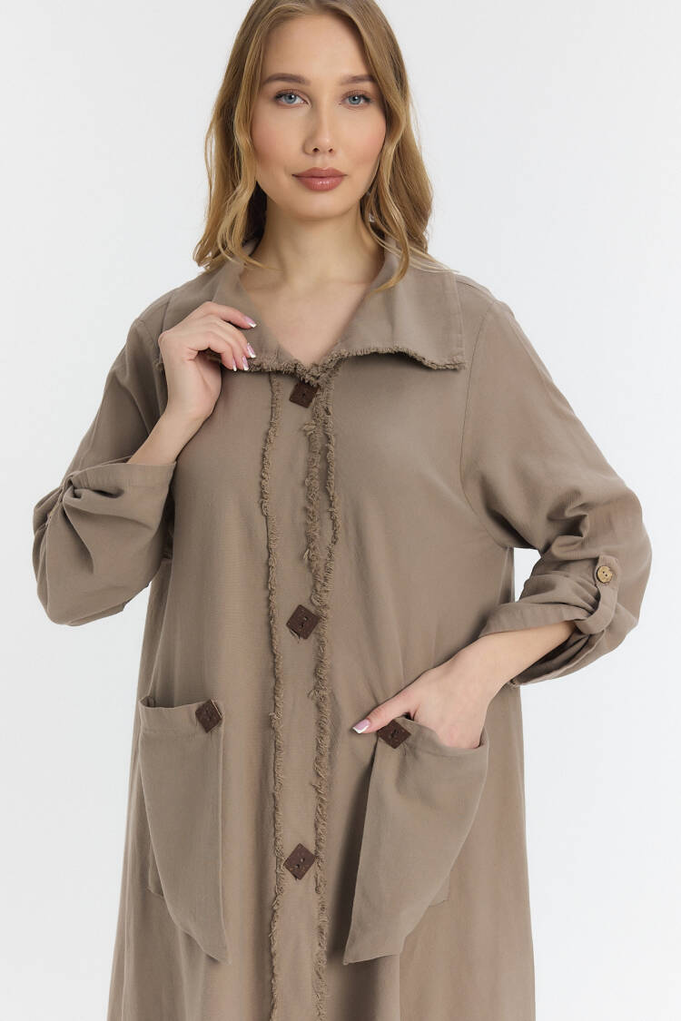 Wooden Button Dress