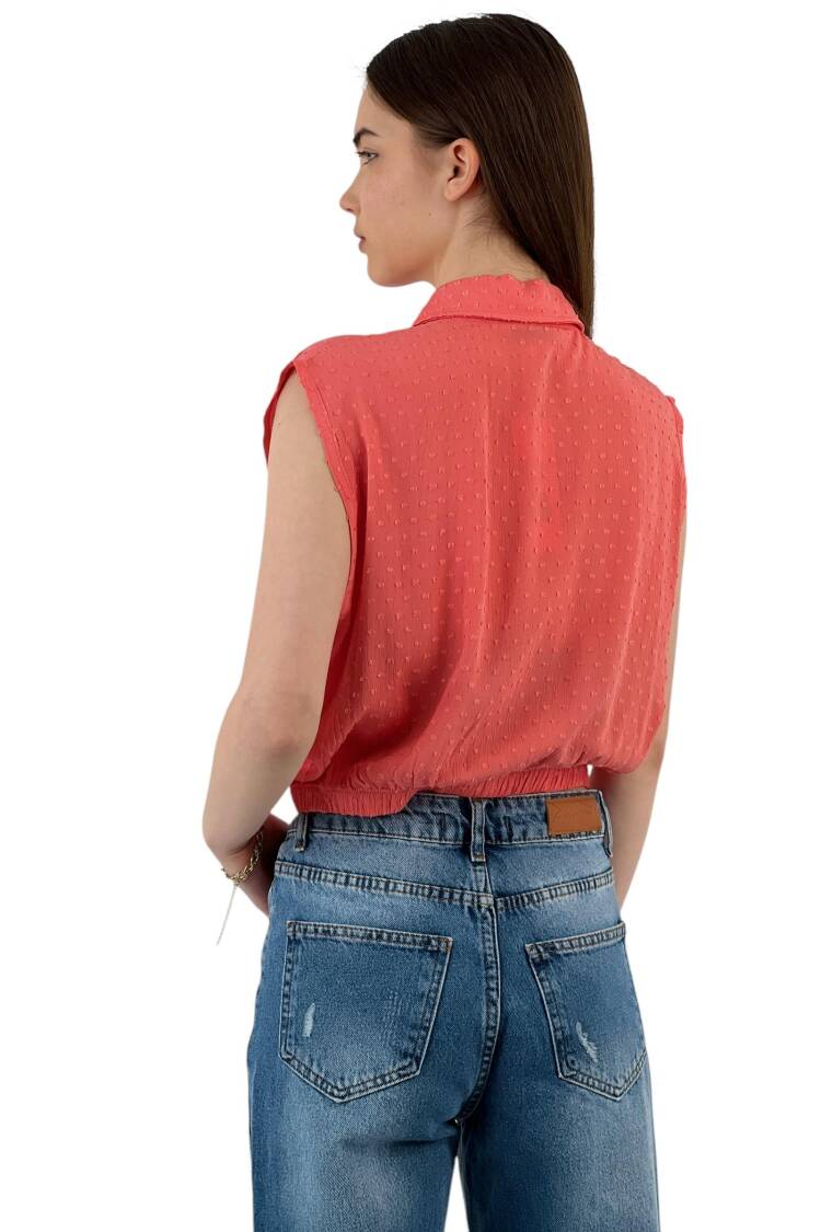 Textured Sleeveless Shirt - Summer Chic