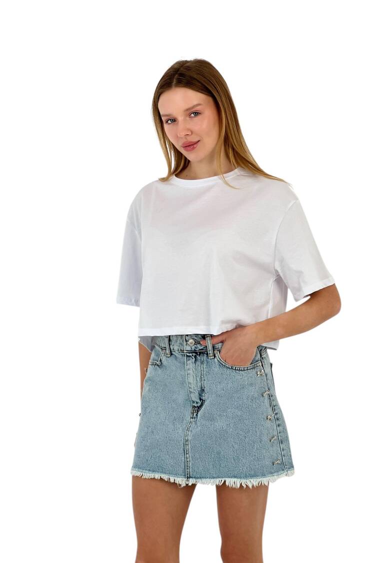 T-Shirts - MISS POEM - Globality Store - Women Clothes Wholesale Turkey