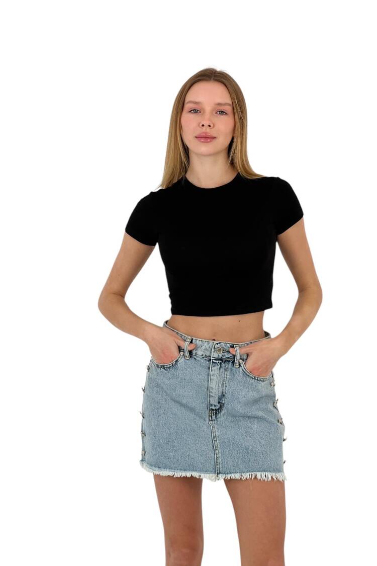 Tshirt - MISS POEM - Globality Store - Women Clothes Wholesale Turkey