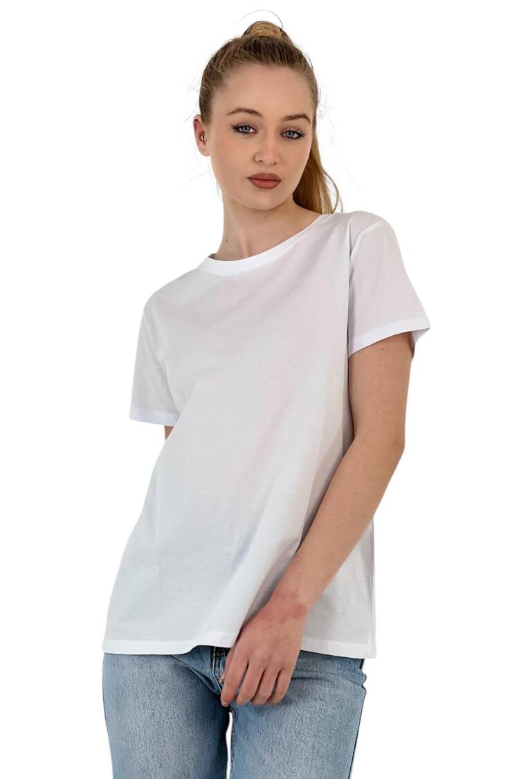 Short Sleeve Cotton T-Shirt - MISS POEM - Globality Store - Women Clothes Wholesale Turkey