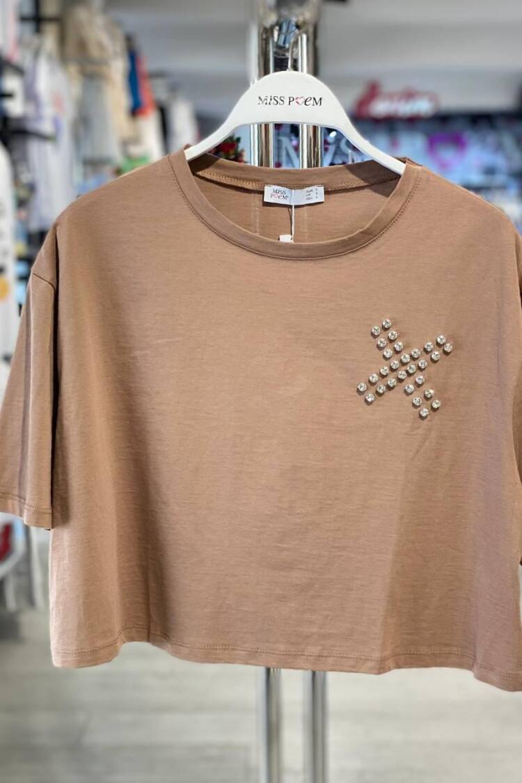 T-shırt Beyoglu Tas Çakim - MISS POEM - Globality Store - Women Clothes Wholesale Turkey
