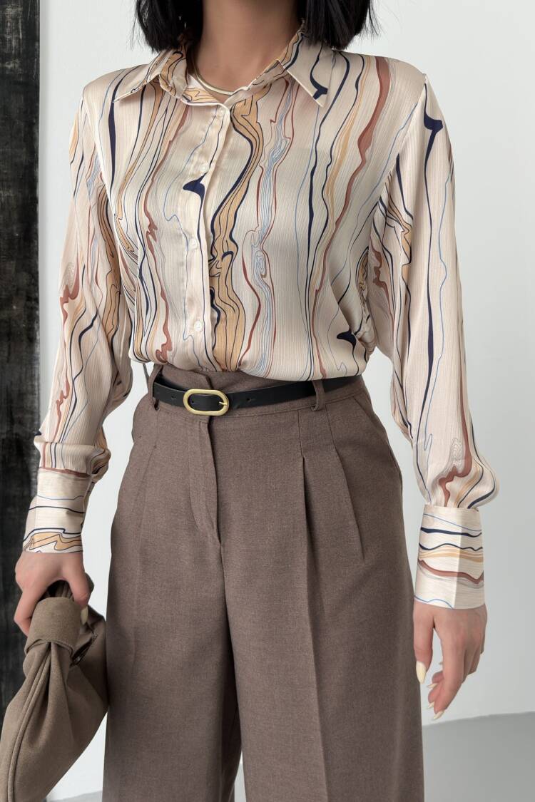 Tree Trunk Pattern Shirt