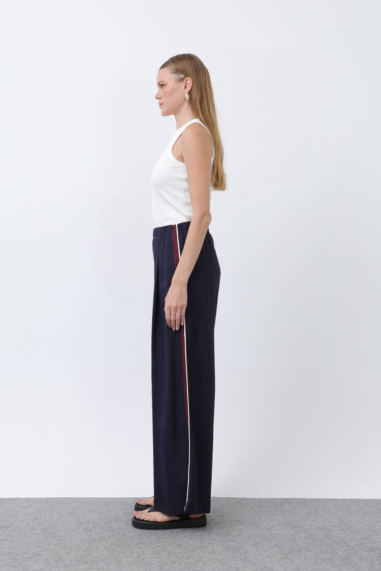 Women's Sides Grosgrain Elastic Waist Pants