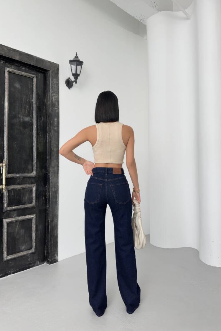 High Waist Straight Jeans