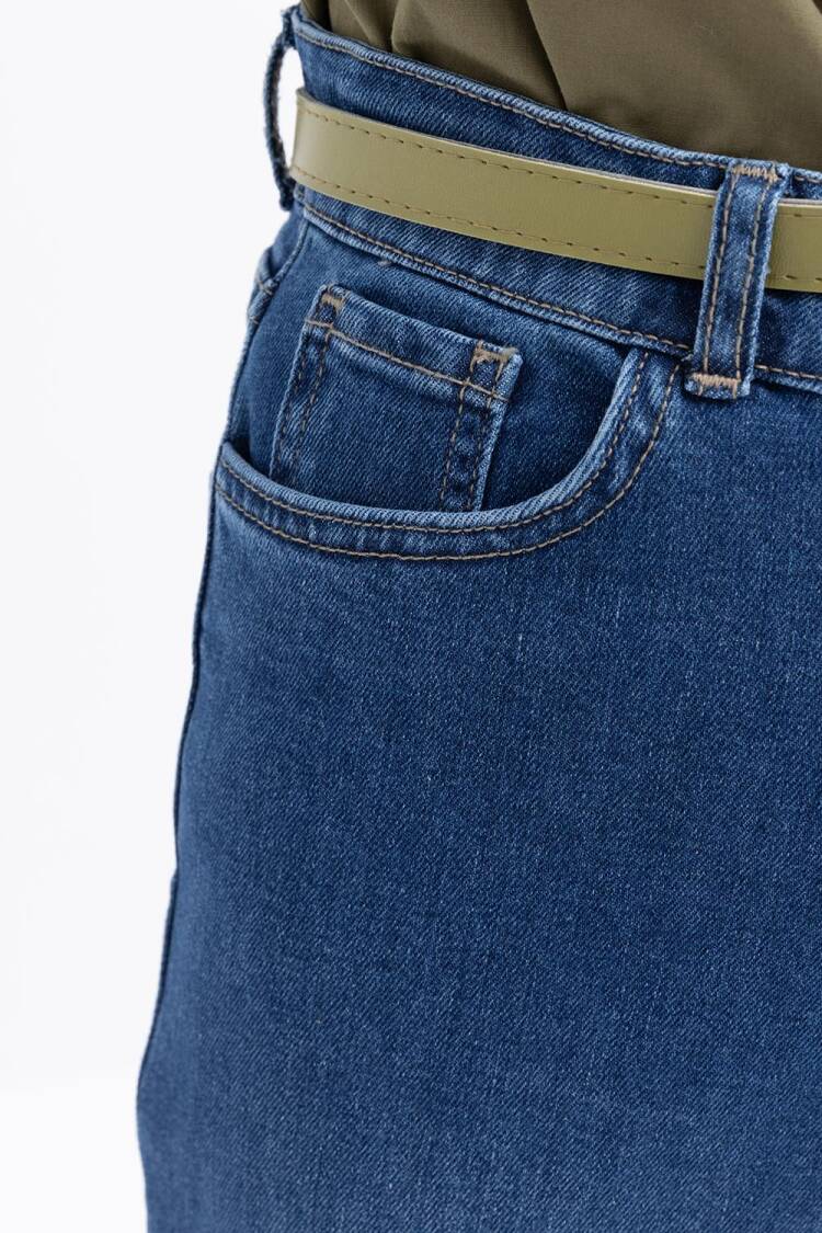 Wide Leg Denim Pants