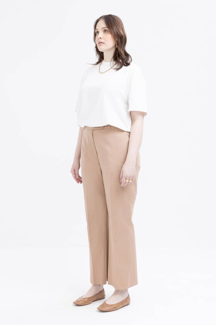 Plus Size Lycra Pants With Elastic Waist
