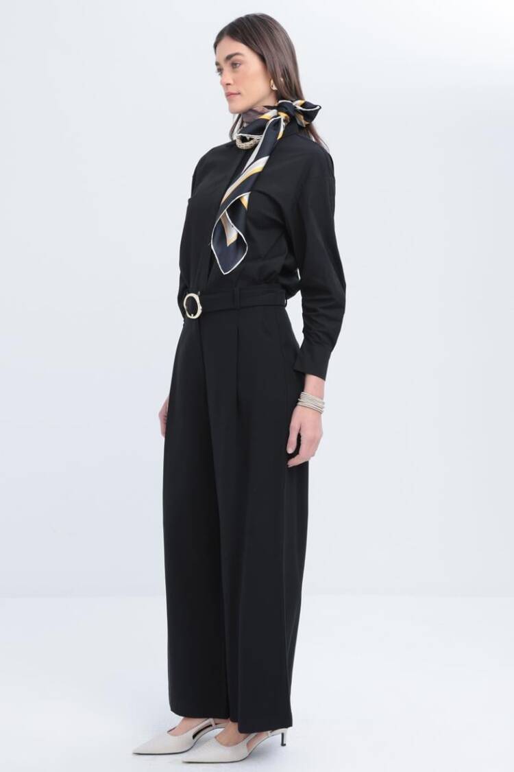 Belted Palazzo Pants