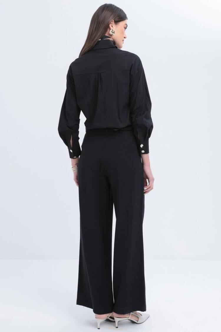 Belted Palazzo Pants