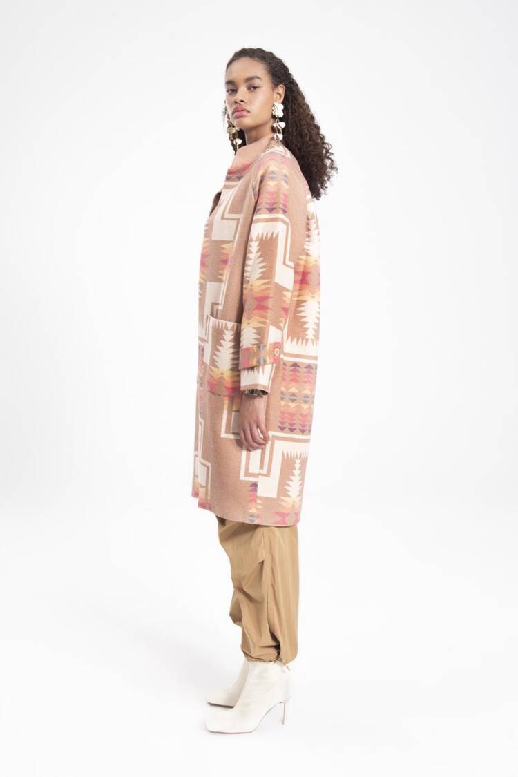 Mandarin Collar Coat