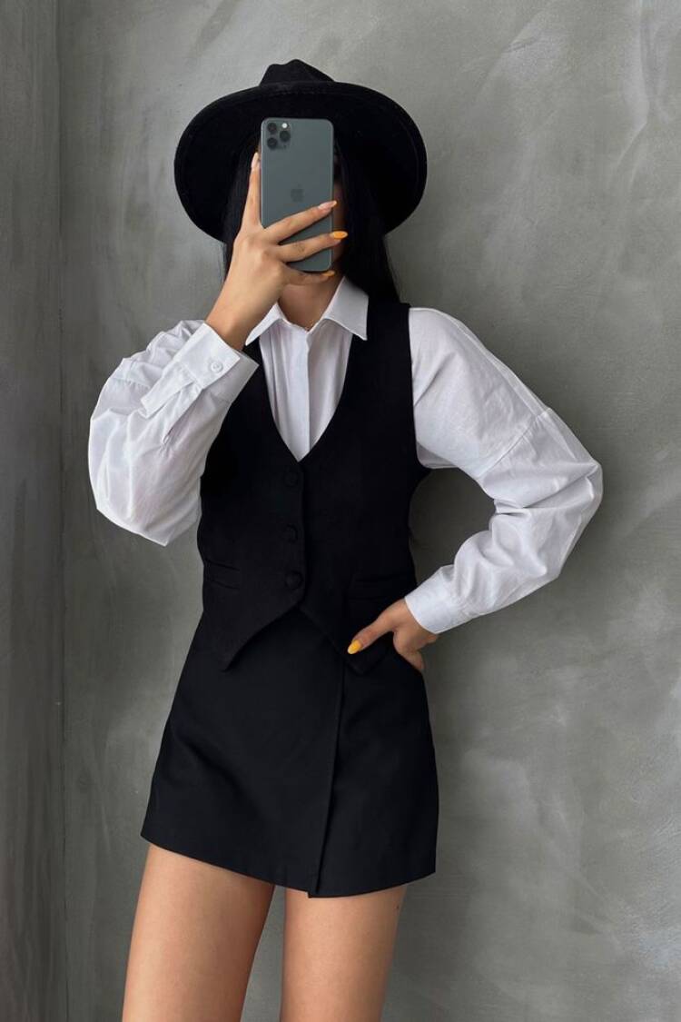 Suede Vest - Topshow - Globality Store - Women Clothes Wholesale Turkey