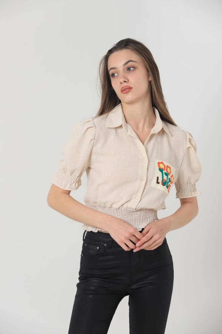 Pocket Embroidered Shirt