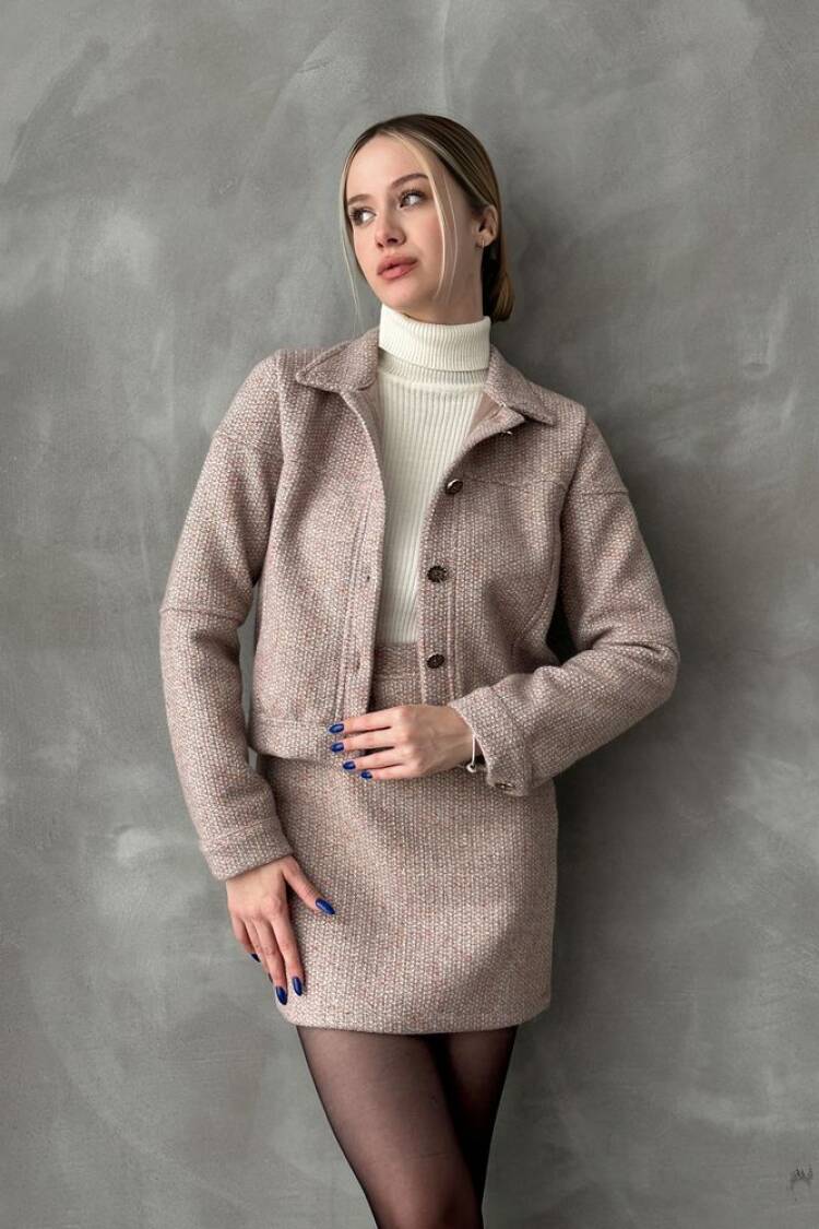 LightButtoned Bowl Coat