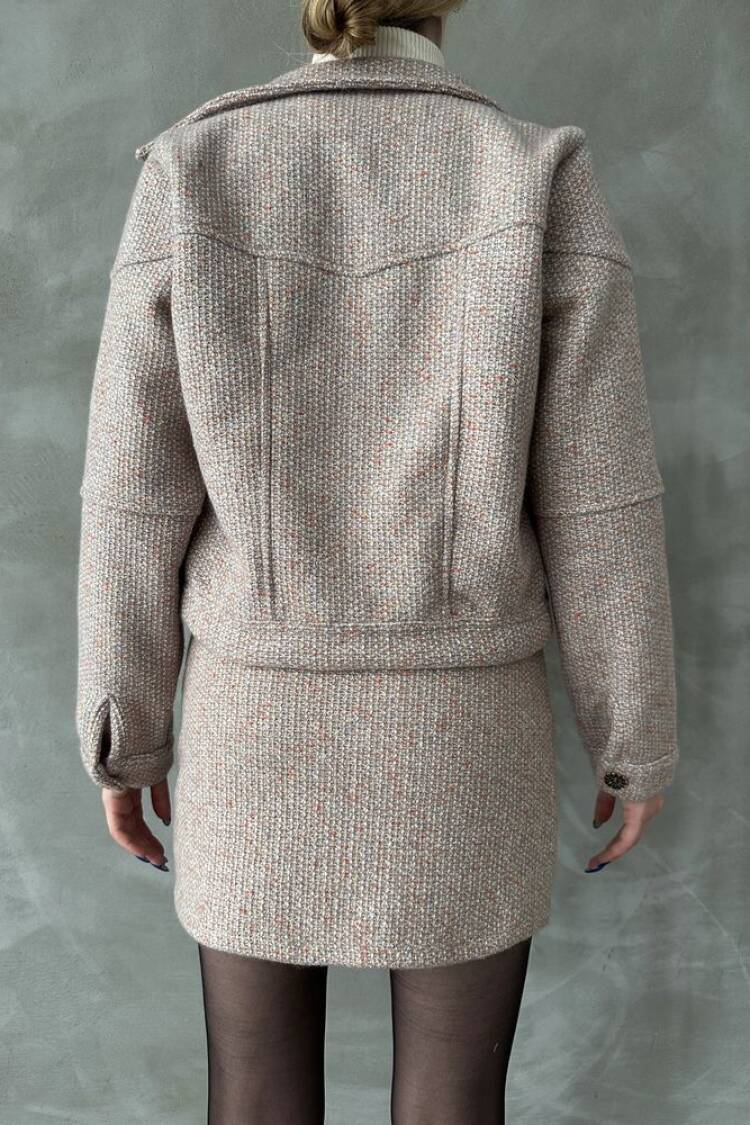 LightButtoned Bowl Coat
