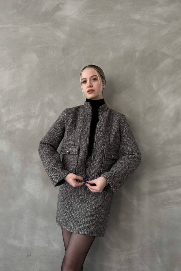 Zippered Bowl Coat