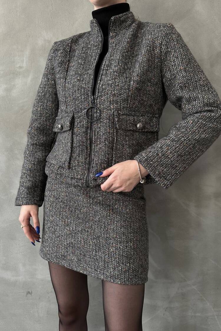 Zippered Bowl Coat
