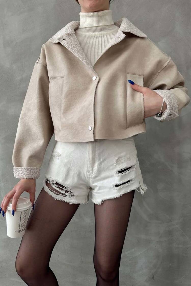 Taş F 1577 Nubuck Collar Coat