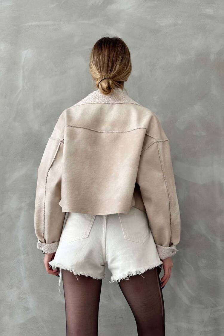 Taş F 1577 Nubuck Collar Coat