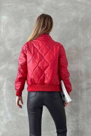 F1192 Zippered Leather Coat - Topshow - Globality Store - Women Clothes Wholesale Turkey