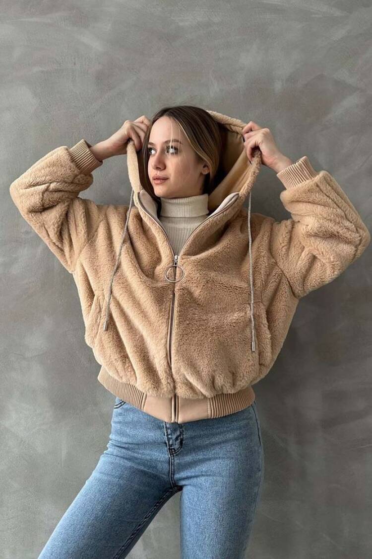 Taş F 1575 Peruş Coat - Topshow - Globality Store - Women Clothes Wholesale Turkey