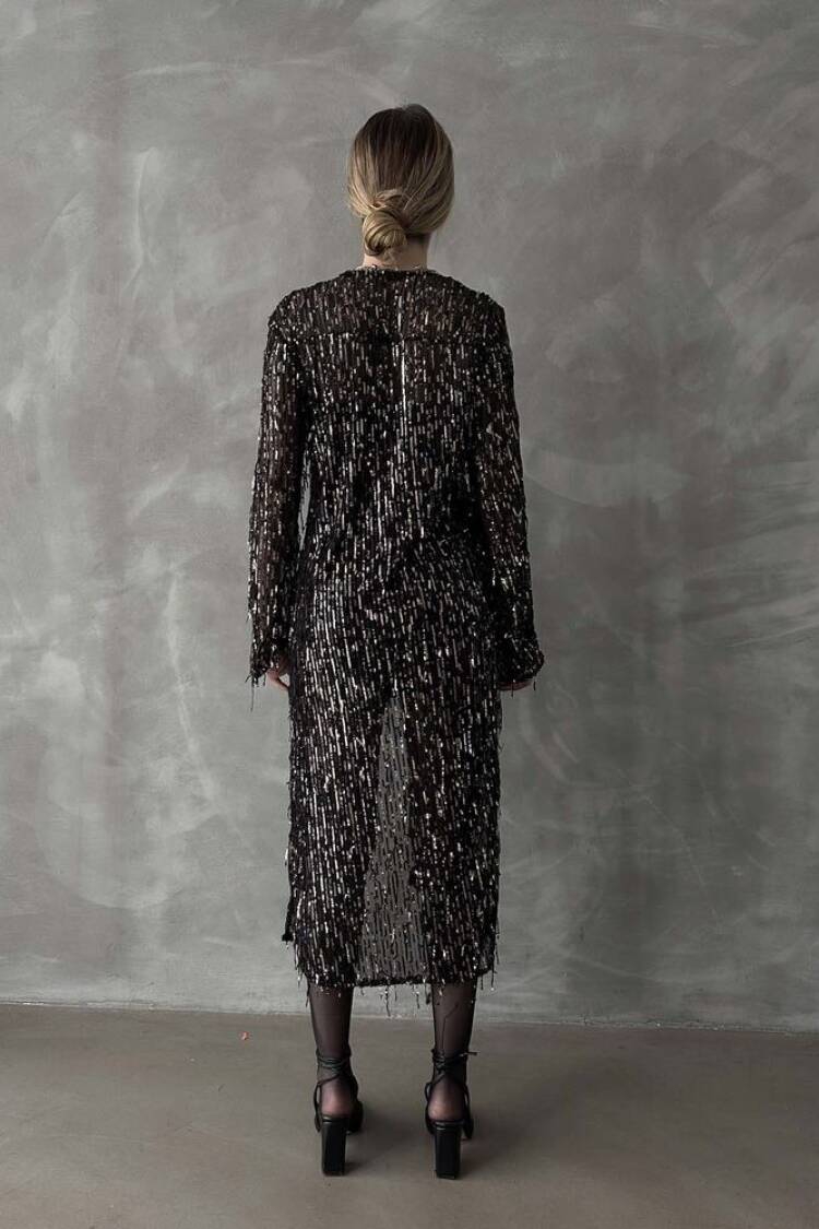 BlackF 1618 Long Cardigan