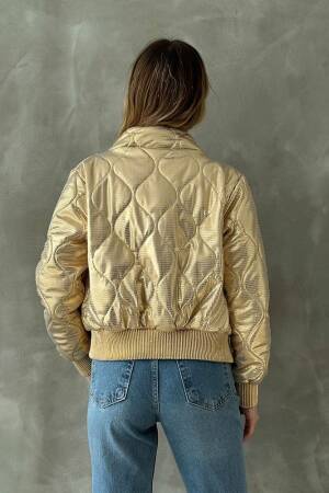 Zippered Shiny Coat - Topshow - Globality Store - Women Clothes Wholesale Turkey
