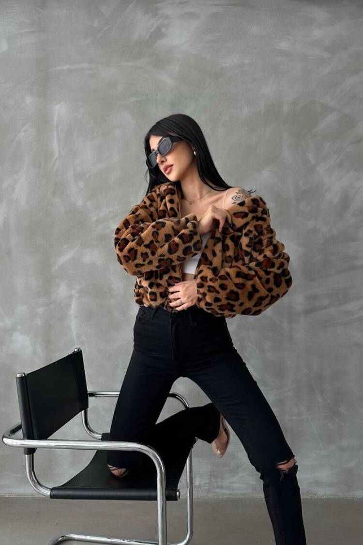 Leopard Patterned Coat