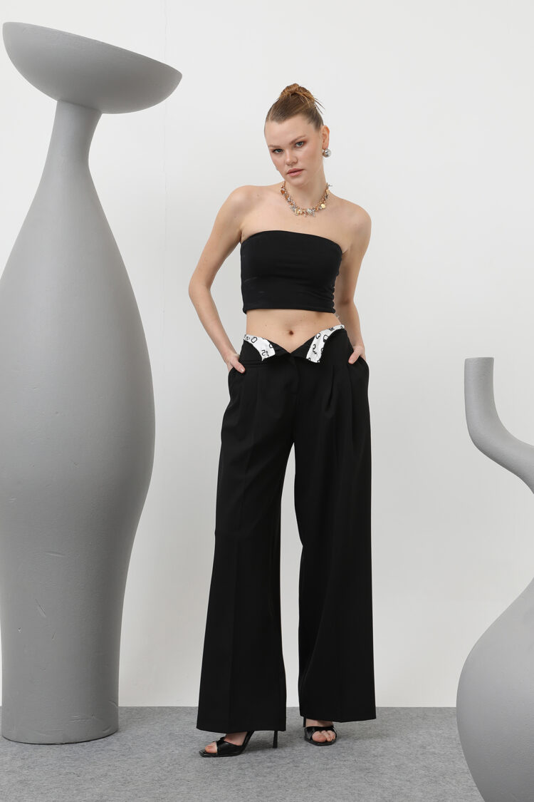 Women's Patterned Lining Detailed Pants - Brand: SOUL - Women & Kids, Baby Clothes Wholesale - Globality Store
