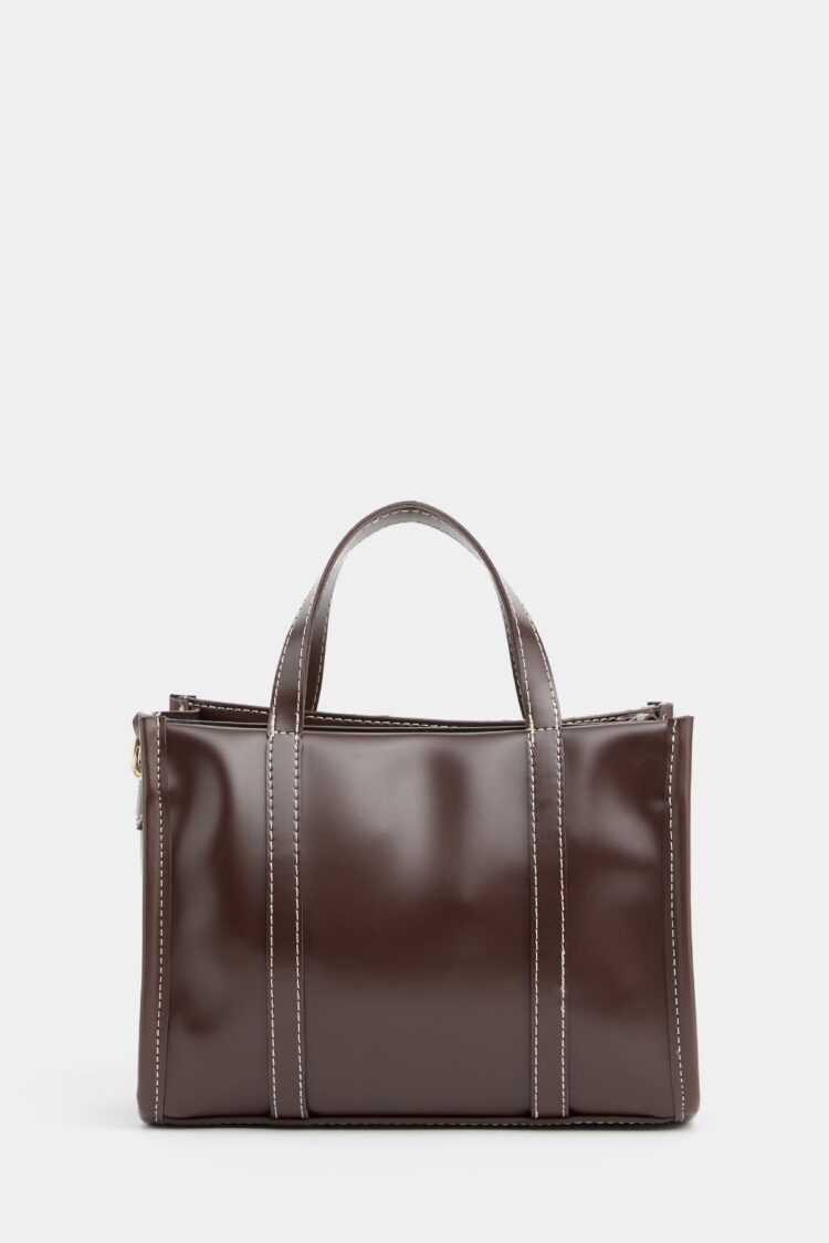Leather Detailed Straw Knit Women's Handbag — Bohemian Style Shoulder and Handbag Brown - Brand: Mina Fashion - Women & Kids, Baby Clothes Wholesale - Globality Store