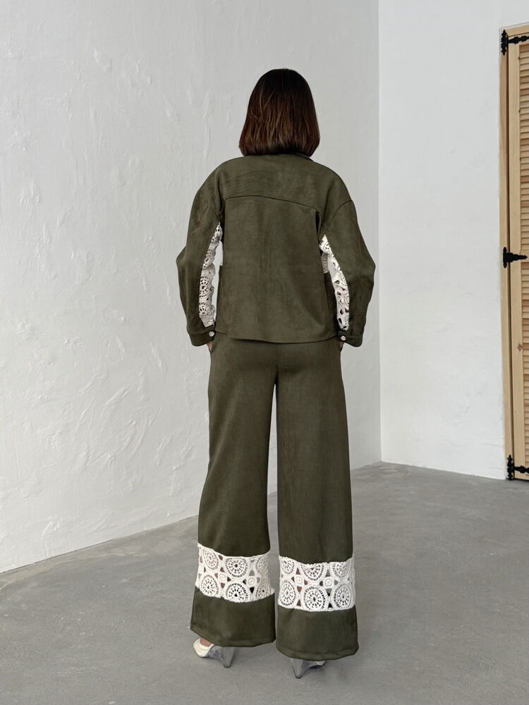Green Casual Elegant Street Style Pants