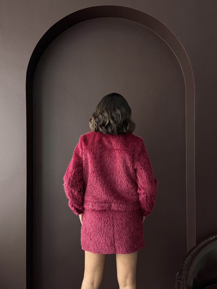 Fuchsia Bomber Jacket