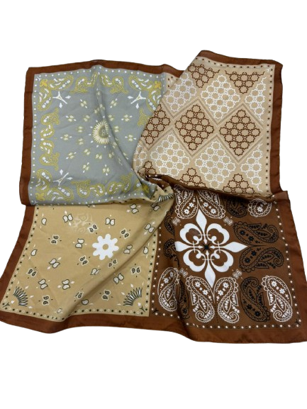 ElegantShawl With Paisley And Floral Patterns