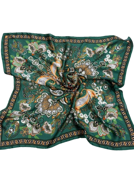 Boho Shawl With Paisley Floral Pattern
