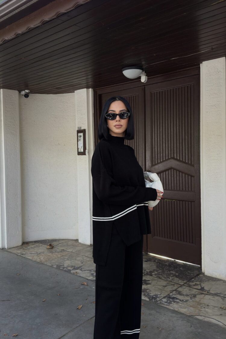 Casual Elegant Suit With Palazzo Wide Leg Pants